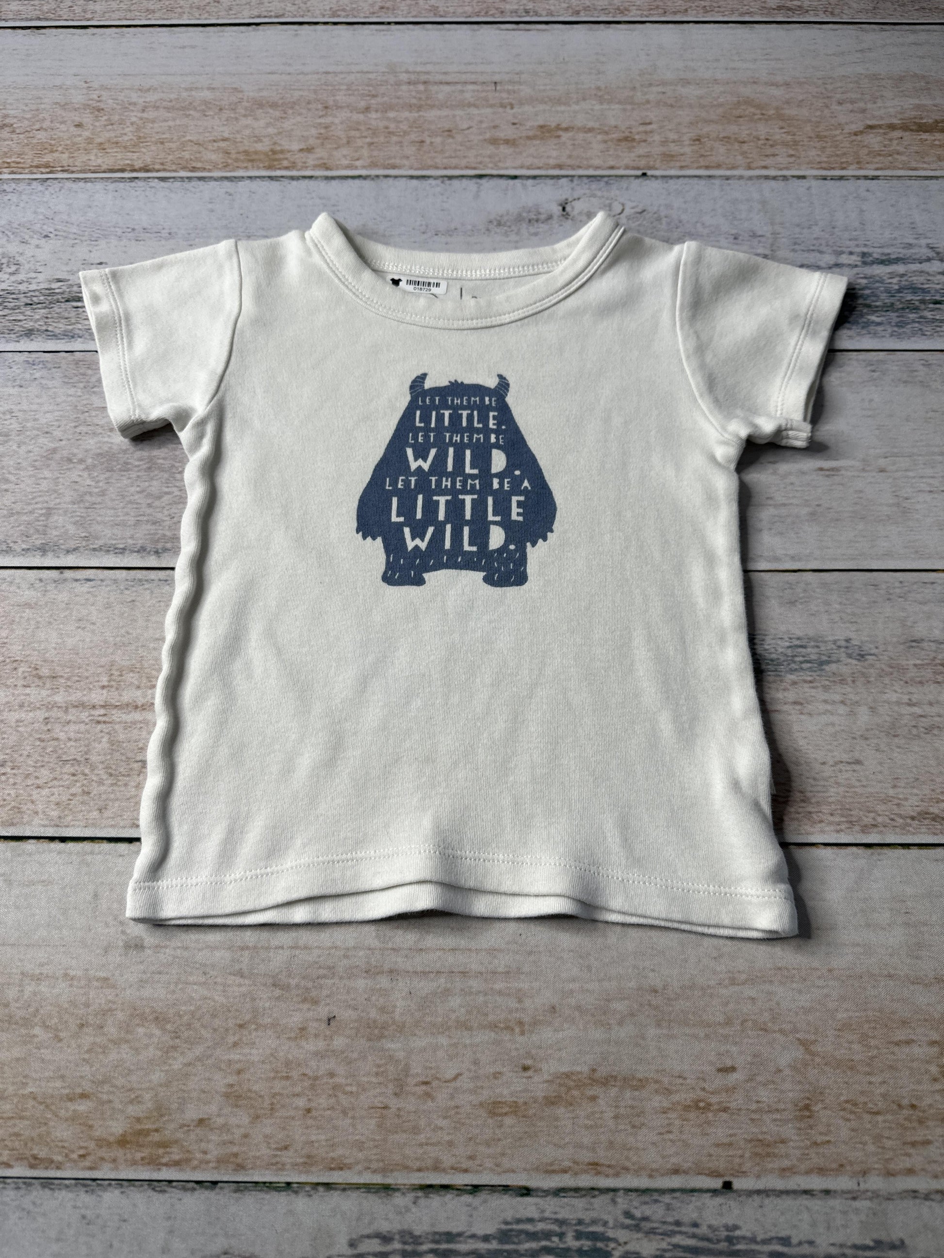 Finn + Emma Unisex cream | Blue T-Shirt Size: 2T cream | Blue