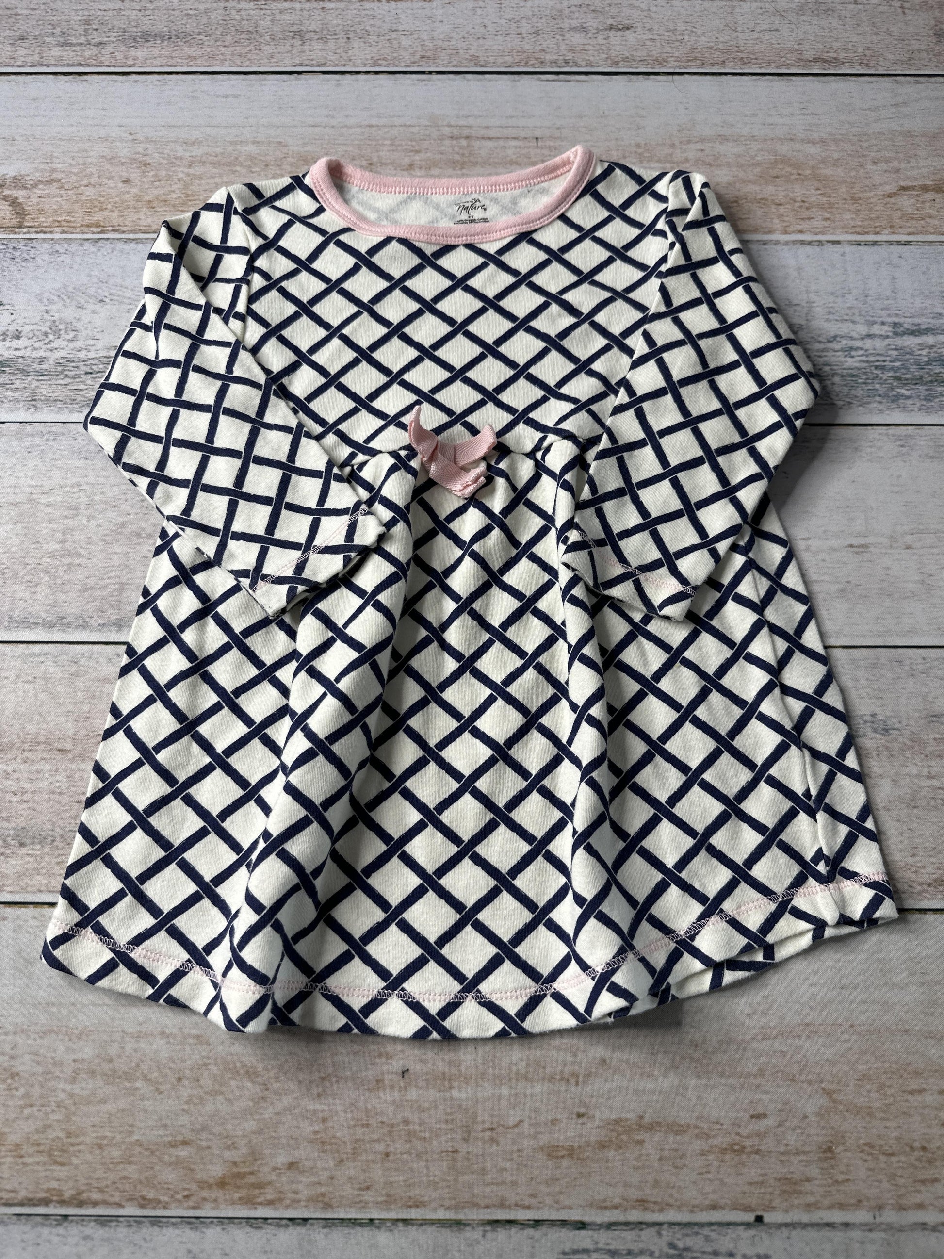 Touched by Nature Girls cream | Blue Dress Size: 2T cream | Blue