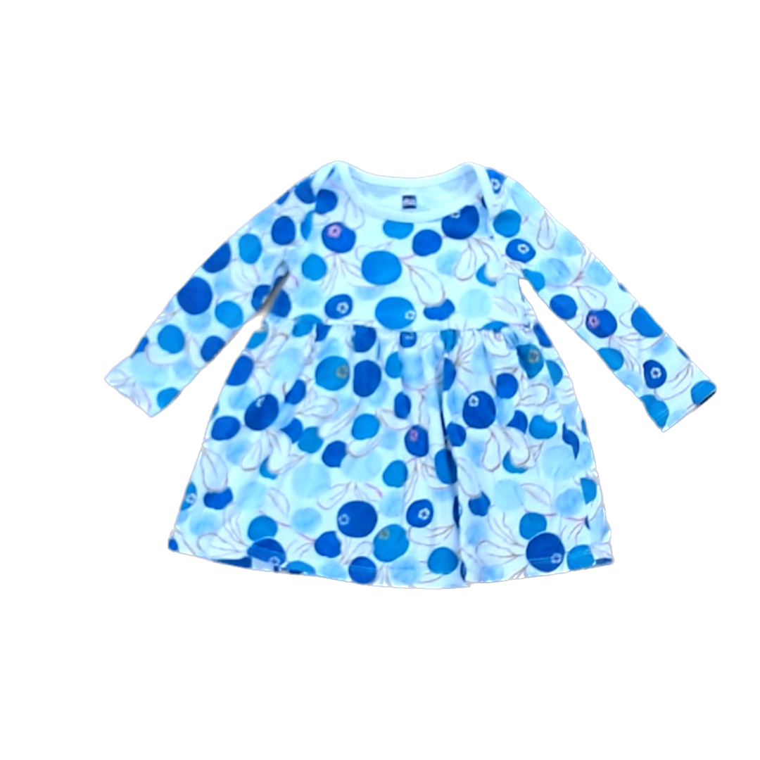 Tea Collection Girls Cream Blueberry dress Dress Size: 9-12mo Cream Blueberry dress