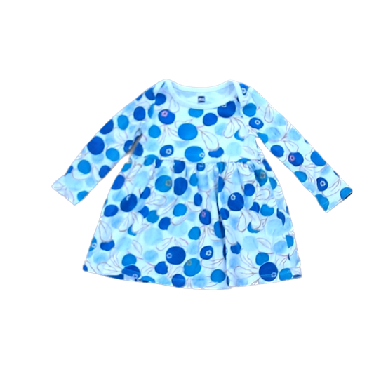 Tea Collection Girls Cream Blueberry dress Dress Size: 9-12mo Cream Blueberry dress