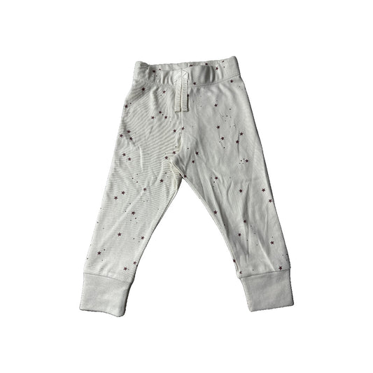 Colored Organics Unisex cream | Brown | Stars Pants Size: 12-18 months cream | Brown | Stars