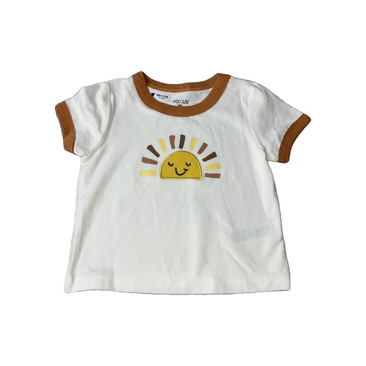 Focus Unisex cream | Brown | Sun T-Shirt Size: 18 months cream | Brown | Sun