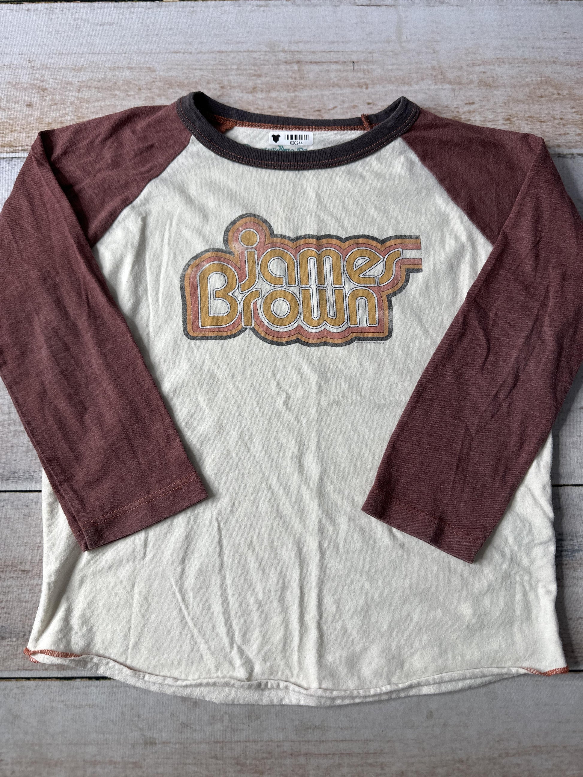 Rowdy Sprout Boys cream | Brown Long Sleeve T-Shirt Size: 3-4 Years cream | Brown