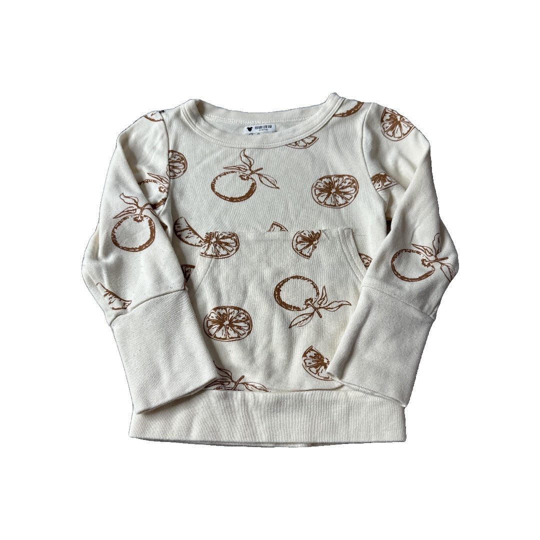 Goumi Unisex cream | Brown Long Sleeve Shirt Size: 2T cream | Brown