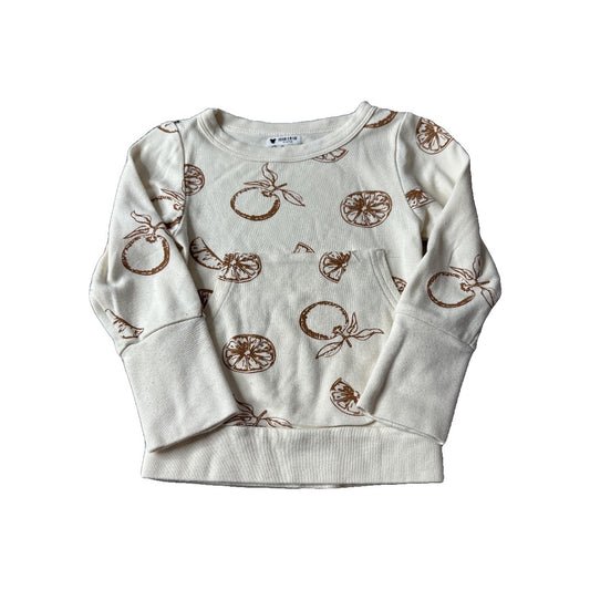 Goumi Unisex cream | Brown Long Sleeve Shirt Size: 2T cream | Brown