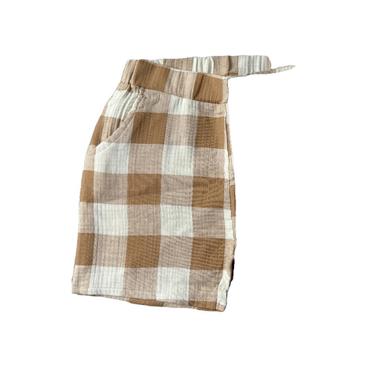 Colored Organics Unisex cream | Brown Shorts Size: 5 cream | Brown