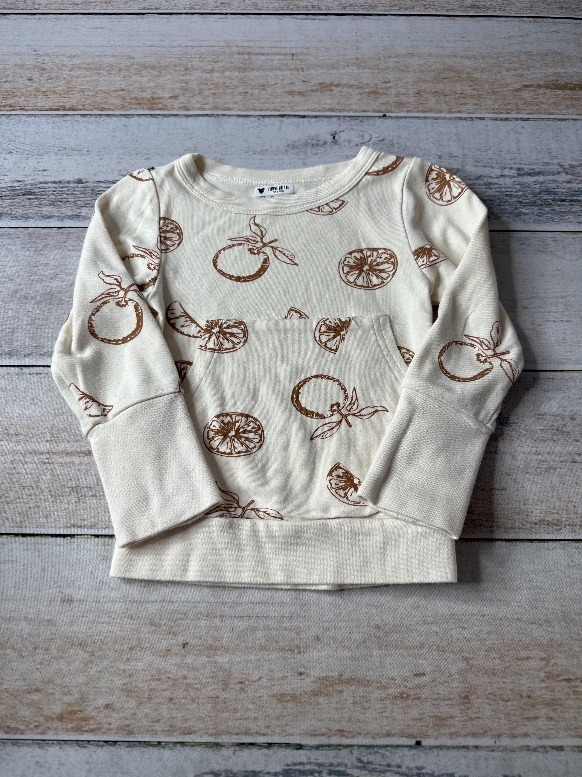 Goumi Unisex cream | Brown Long Sleeve Shirt Size: 2T cream | Brown
