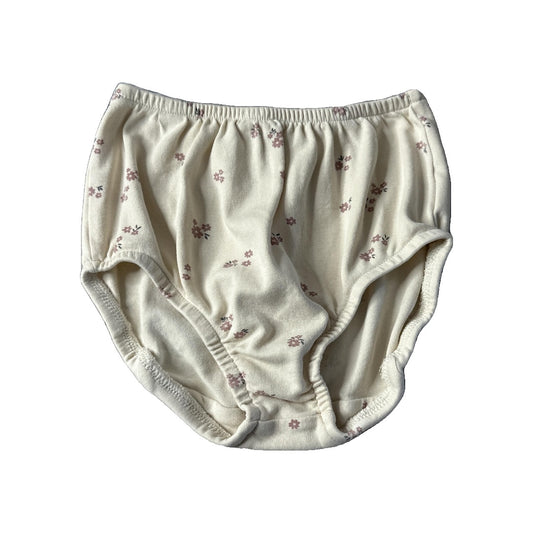 Colored Organics Girls cream | Burgundy | Flowers Shirt Size: 18-24 months cream | Burgundy | Flowers