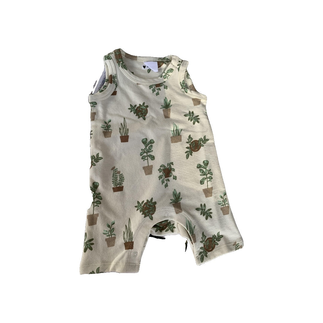 Nordstrom Unisex cream | Cactus Romper Size: Newborn cream | Cactus