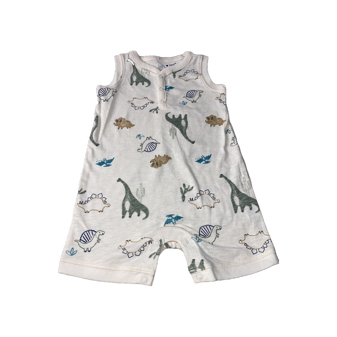 Carters Boys cream | Dinosaur Romper Size: 18 months cream | Dinosaur