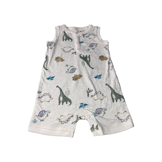Carters Boys cream | Dinosaur Romper Size: 18 months cream | Dinosaur