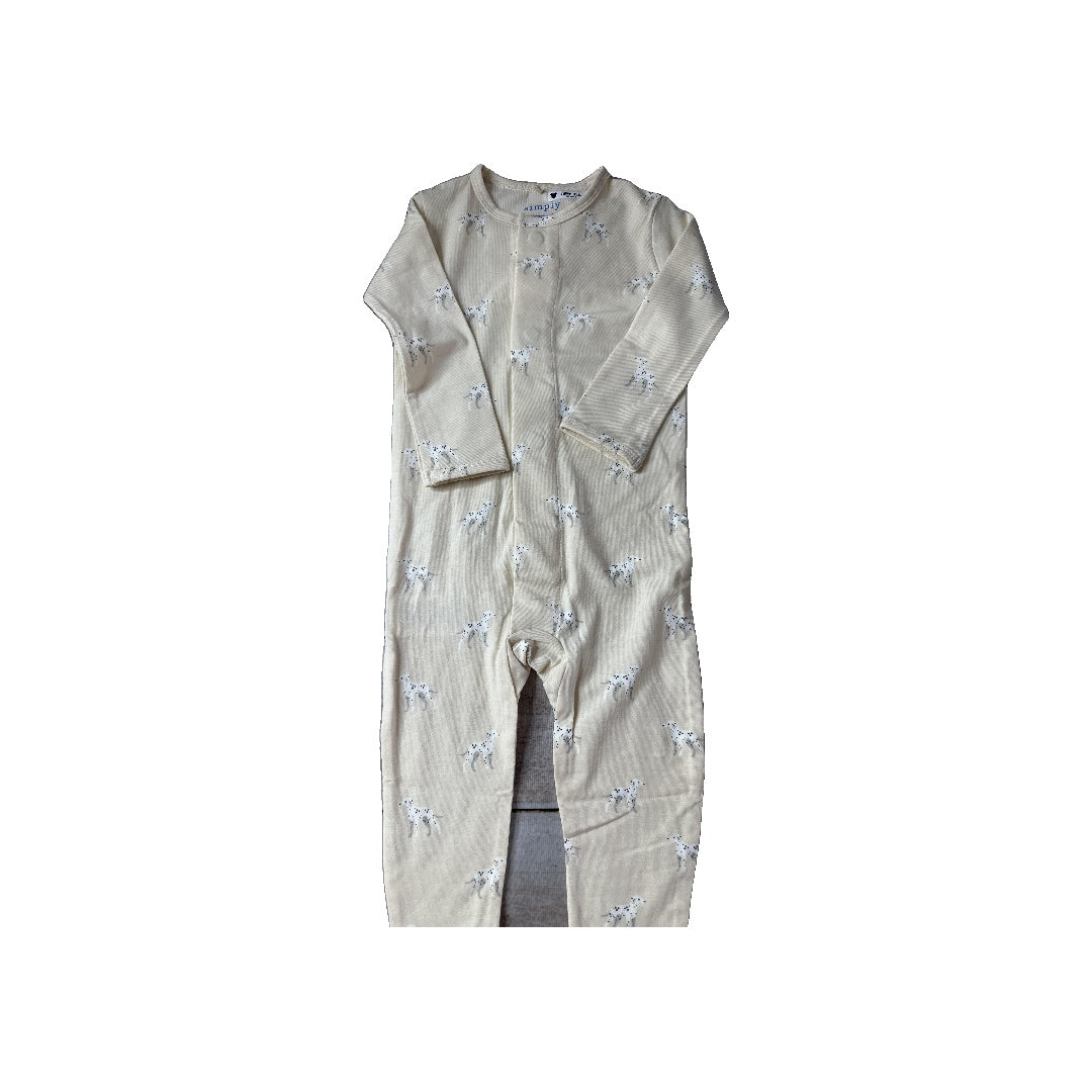 Magnetic Me Unisex cream | dog Long Sleeve Outfit Size: 9-12 Months cream | dog