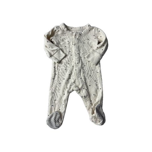 Colored Organics Unisex cream dots Long Sleeve Outfit Size: Newborn cream dots