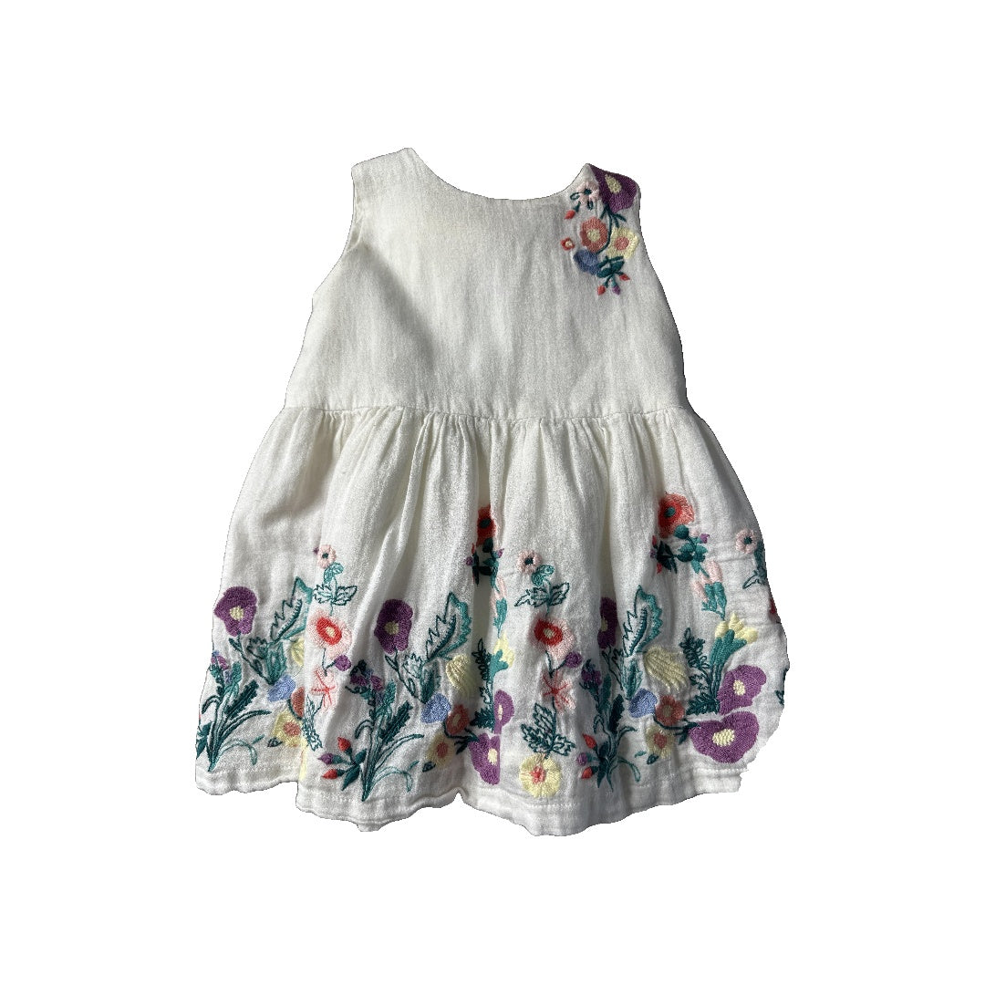 Peek Girls cream | Flowers Dress Size: 12-18 months cream | Flowers