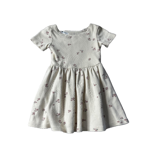 Colored Organics Girls cream | Flowers Dress Size: 18-24 months cream | Flowers