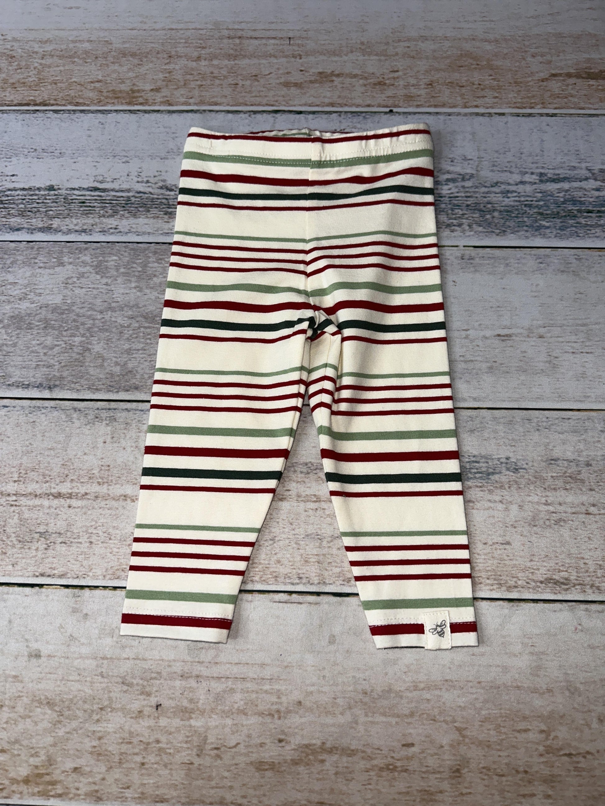 Burt's Bees Unisex cream | Forest Green | Army Green | Red Pants Size: 3-6 months cream | Forest Green | Army Green | Red