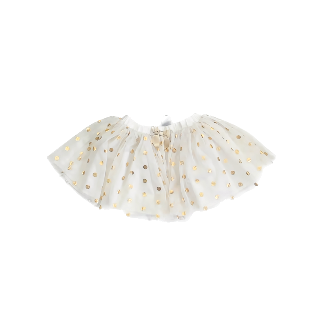 Unknown Girls Cream | Gold Dots Skirt Size: 2T Cream | Gold Dots