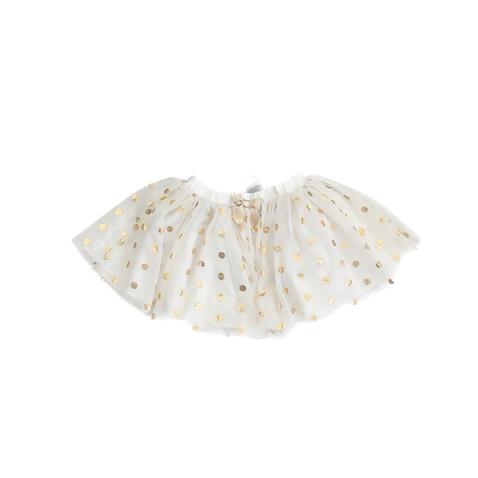 Unknown Girls Cream | Gold Dots Skirt Size: 2T Cream | Gold Dots