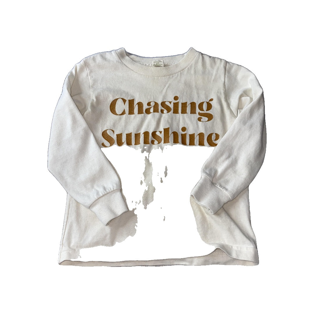 Unknown Boys cream | Graphic Long Sleeve T-Shirt Size: 2T cream | Graphic