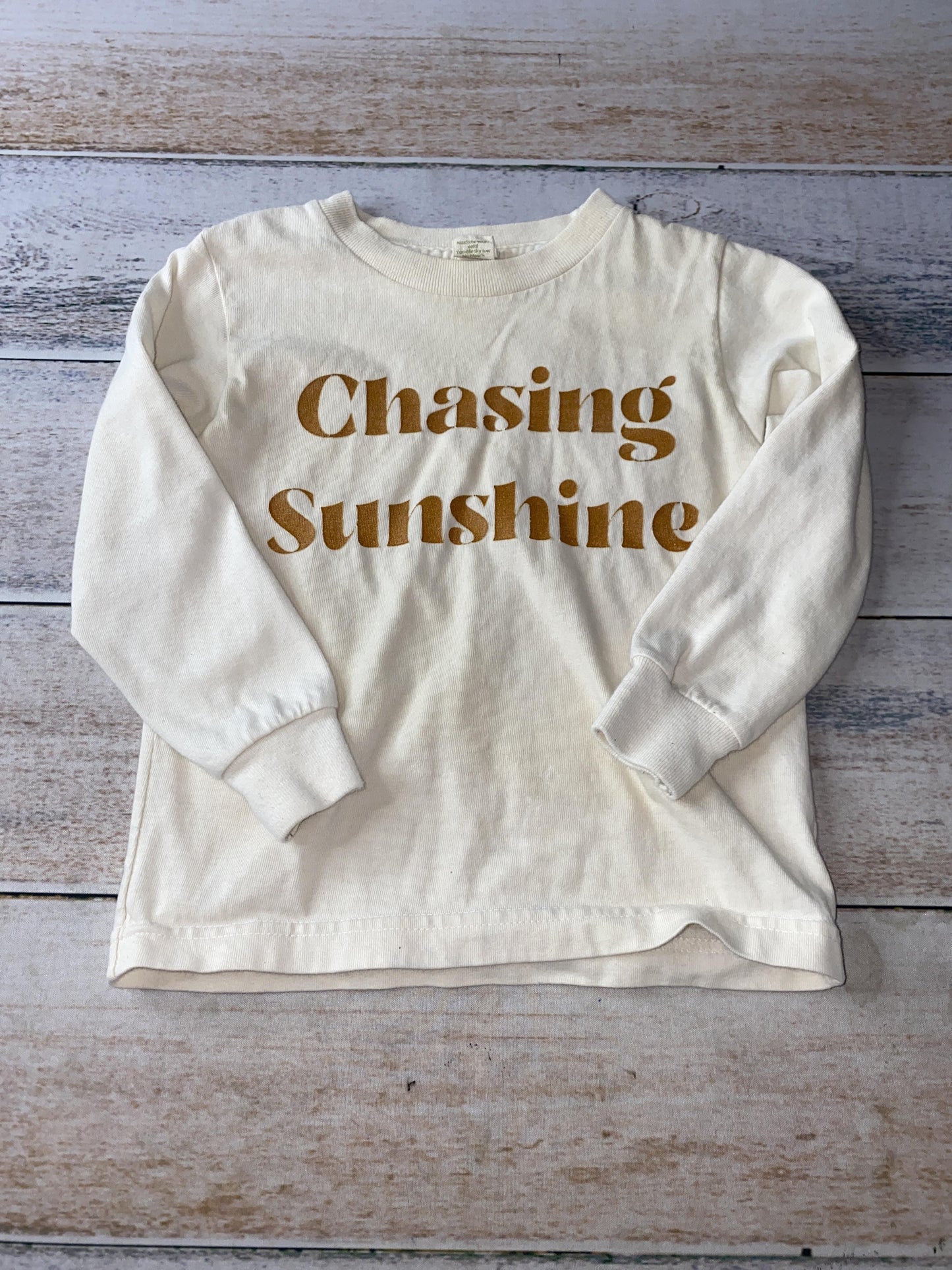Unknown Boys cream | Graphic Long Sleeve T-Shirt Size: 2T cream | Graphic