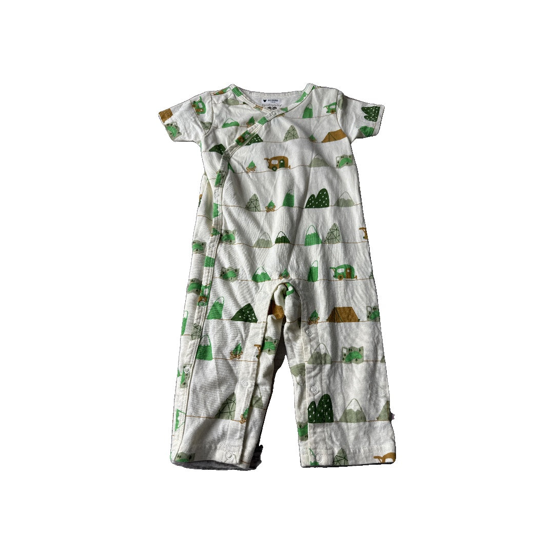 Babysoy Boys cream | green | Brown Romper Size: 18-24 months cream | green | Brown
