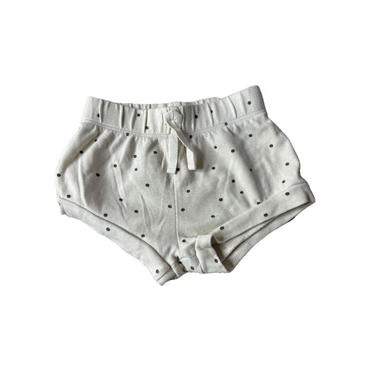 Colored Organics Girls cream | Grey | Dots Shorts Size: 12-18 months cream | Grey | Dots