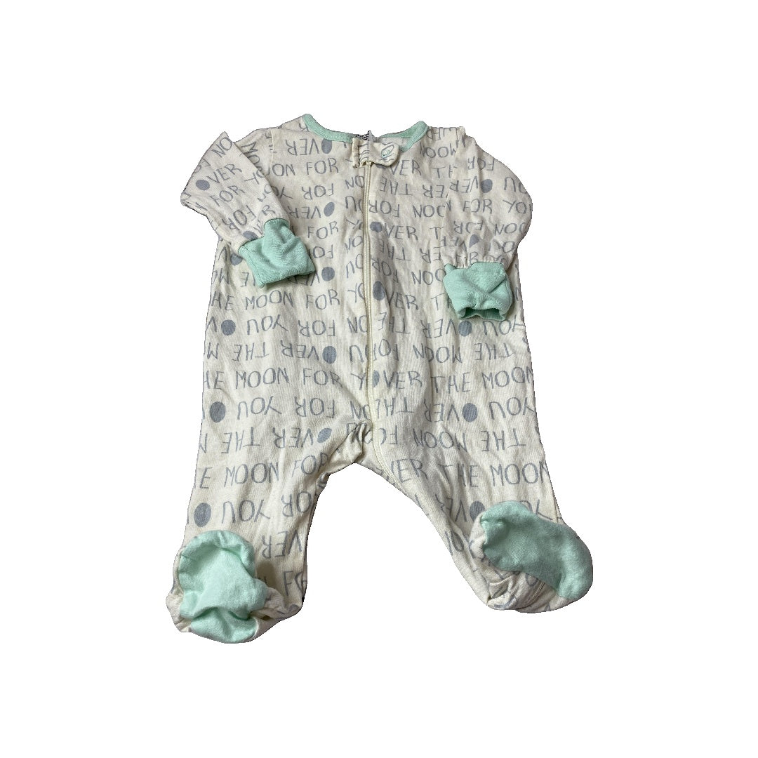Gerber Childrenswear Unisex cream | Grey | Mint Pajamas Size: 0-3 months cream | Grey | Mint