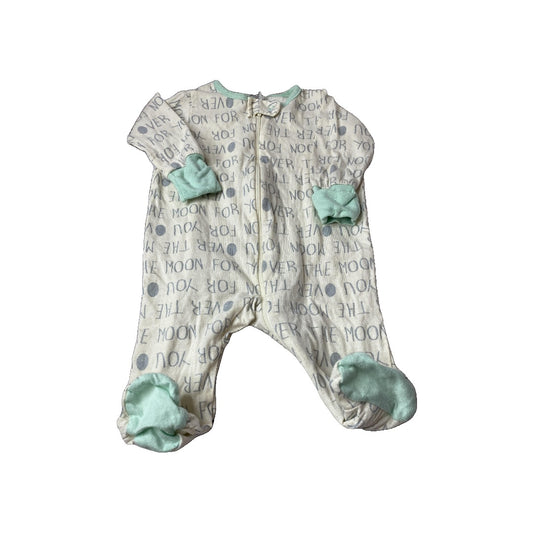 Gerber Childrenswear Unisex cream | Grey | Mint Pajamas Size: 0-3 months cream | Grey | Mint
