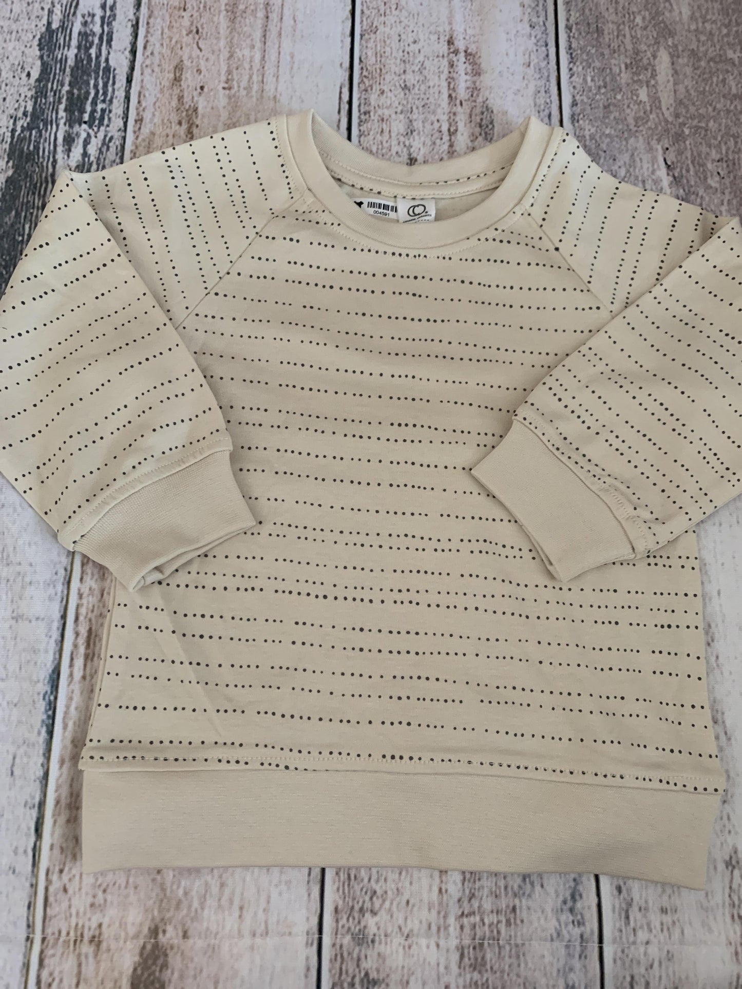 Colored Organics Boys cream | Grey | polka dot Sweater Size: 2T cream | Grey | polka dot