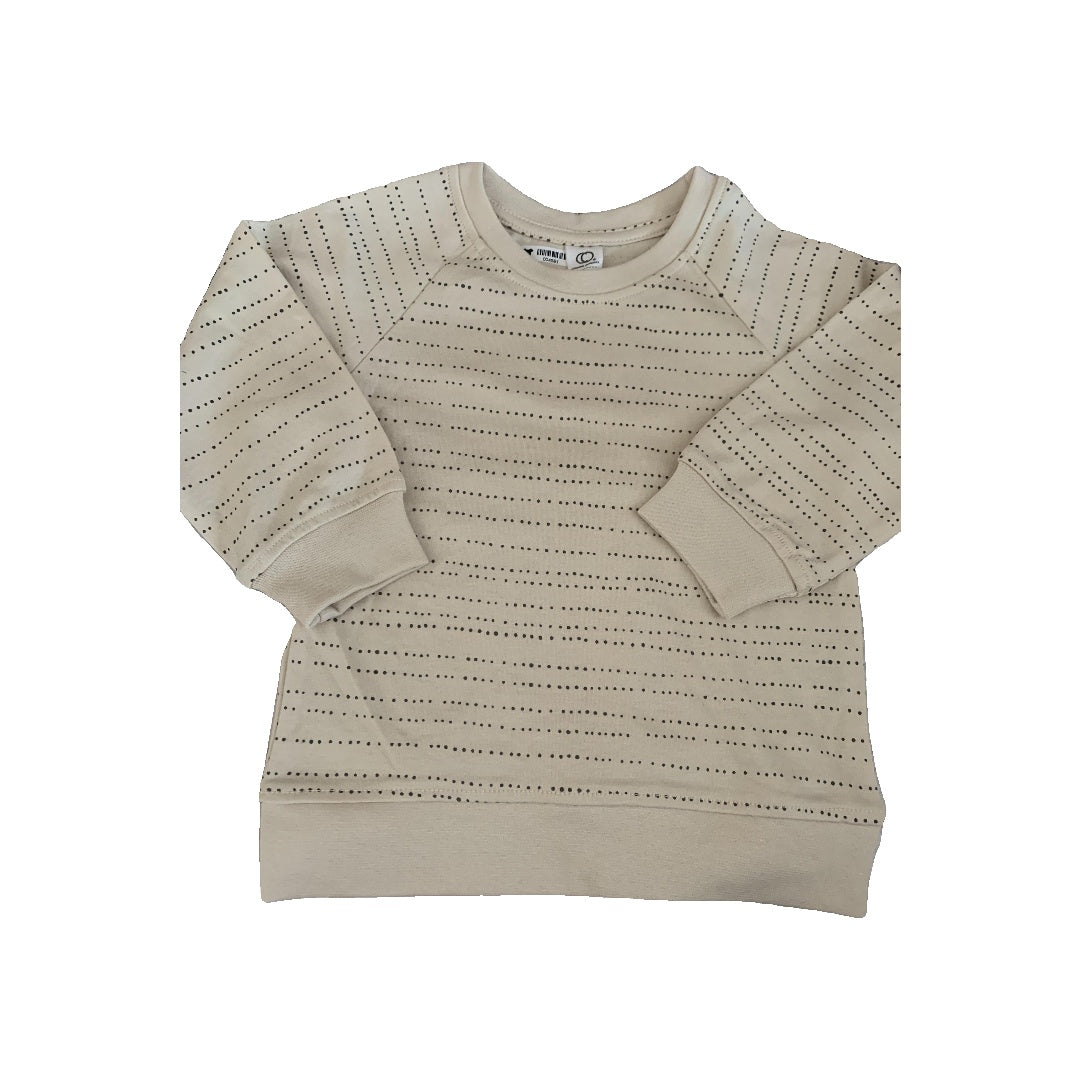 Colored Organics Boys cream | Grey | polka dot Sweater Size: 2T cream | Grey | polka dot