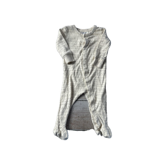 Colored Organics Unisex cream | Grey Pajamas Size: 0-3 months cream | Grey