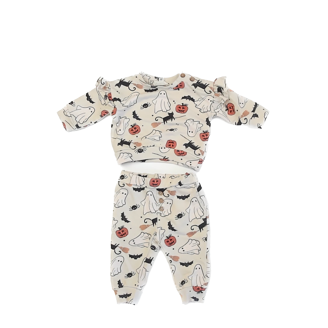 Jessica Simpson Girls Cream | Halloween Apparel Sets Size: 3-6 Months Cream | Halloween