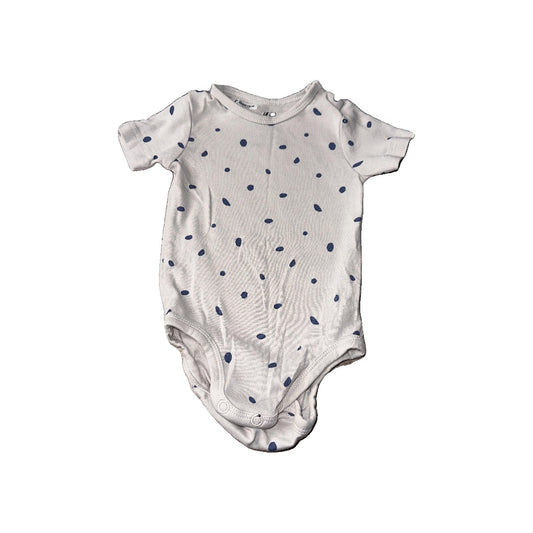 H&M Unisex cream | Light Blue | polka dot Onesie Size: 6 months cream | Light Blue | polka dot
