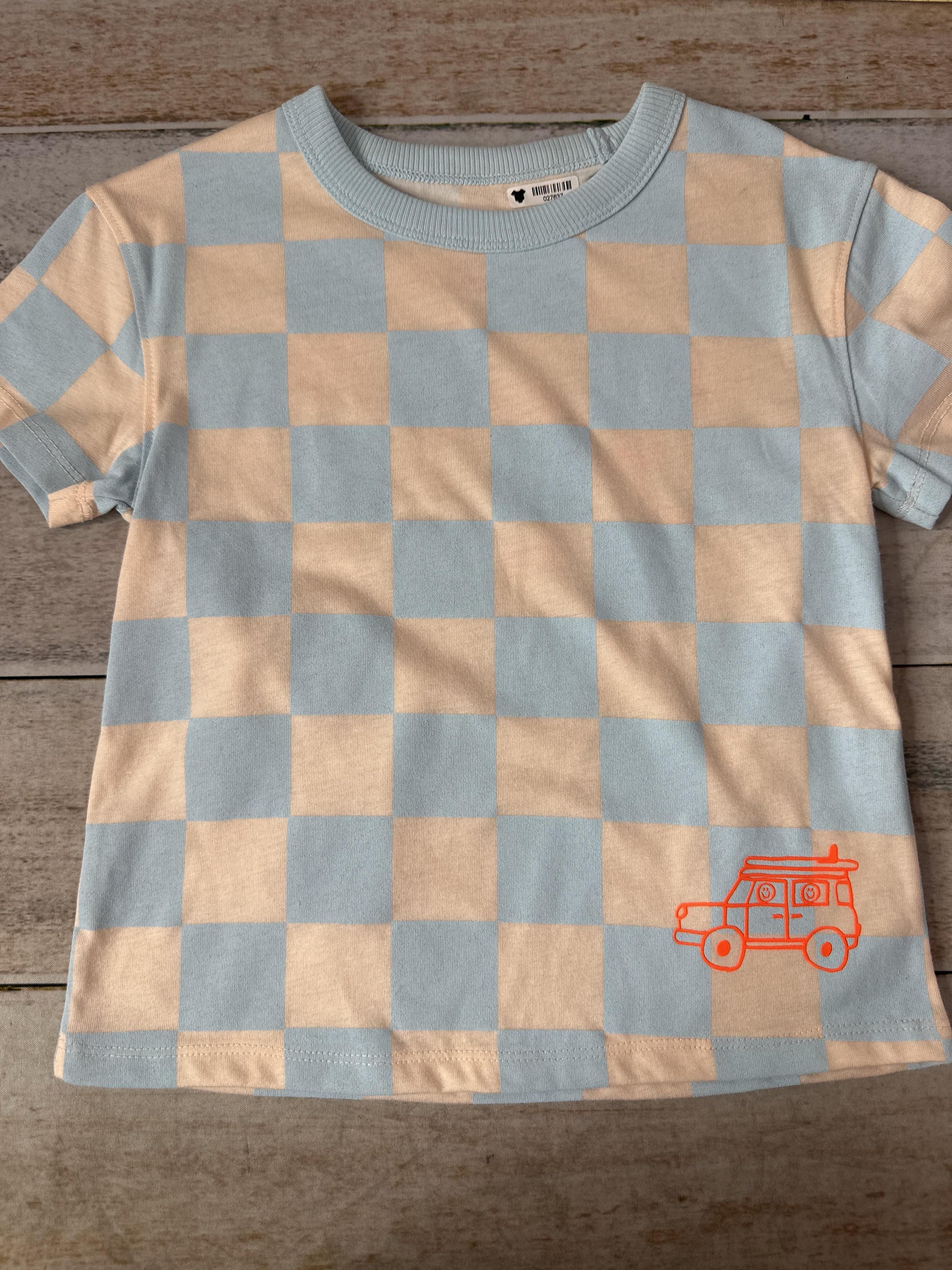 Cat & Jack Unisex cream | Light Blue T-Shirt Size: 4T cream | Light Blue
