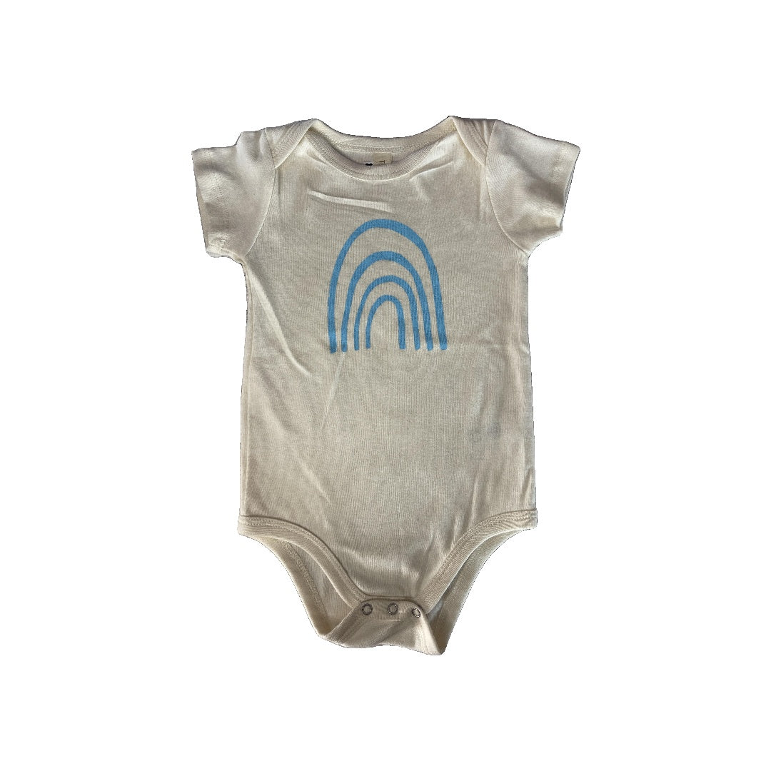 Tenth + Pine Unisex cream | Light Blue Onesie Size: 12-18 months cream | Light Blue