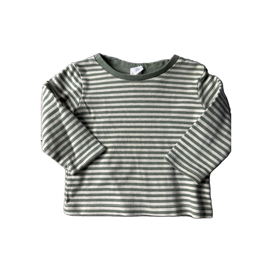 Colored Organics Boys cream | light green Long Sleeve T-Shirt Size: 6-12 months cream | light green