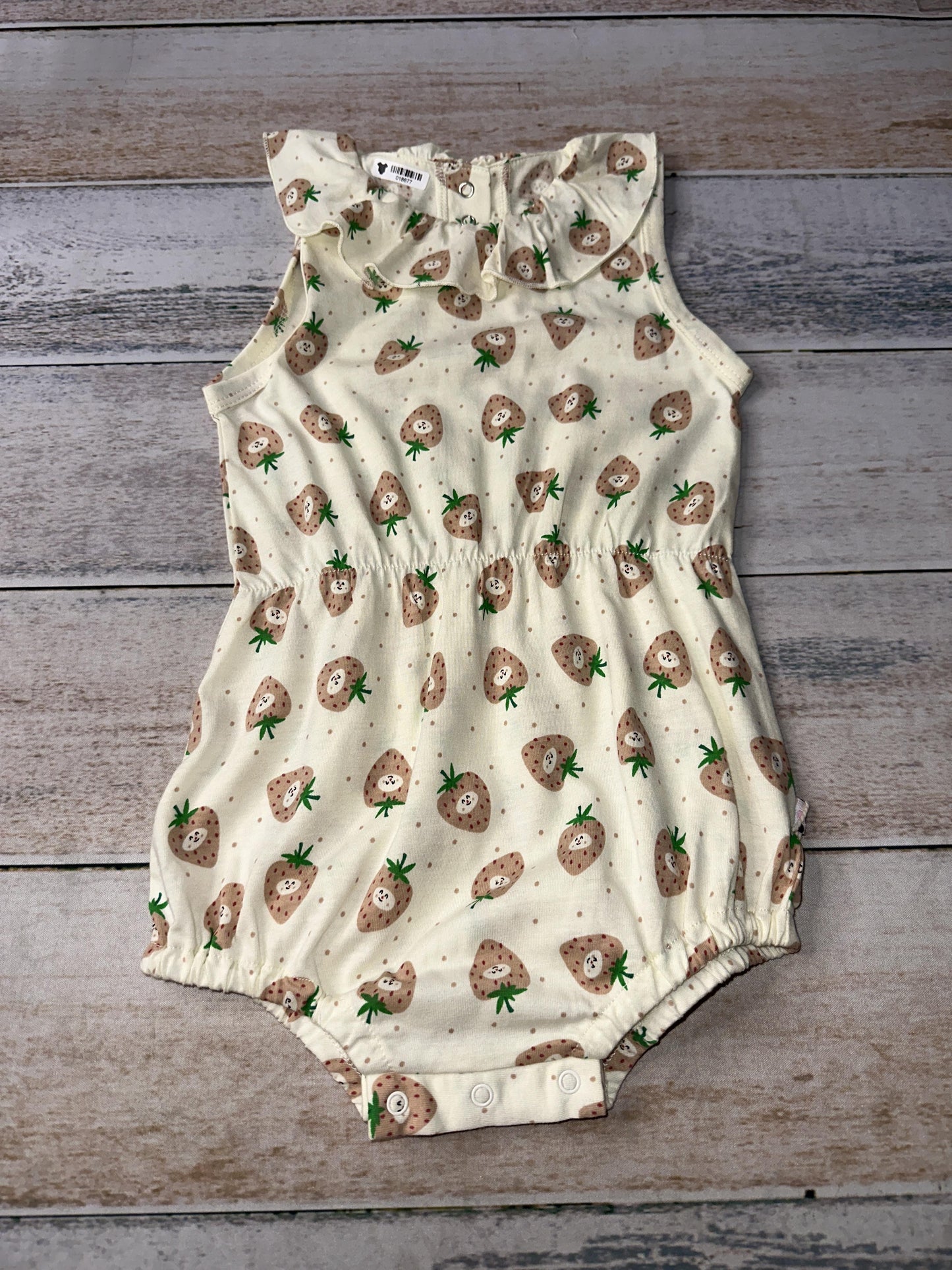 Babysoy Girls cream | Mauve | Pattern Romper Size: 2T cream | Mauve | Pattern