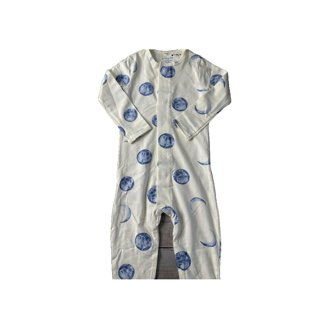 Simply Magnetic Me Unisex cream | Navy Blue Pajamas Size: 12-18 months cream | Navy Blue