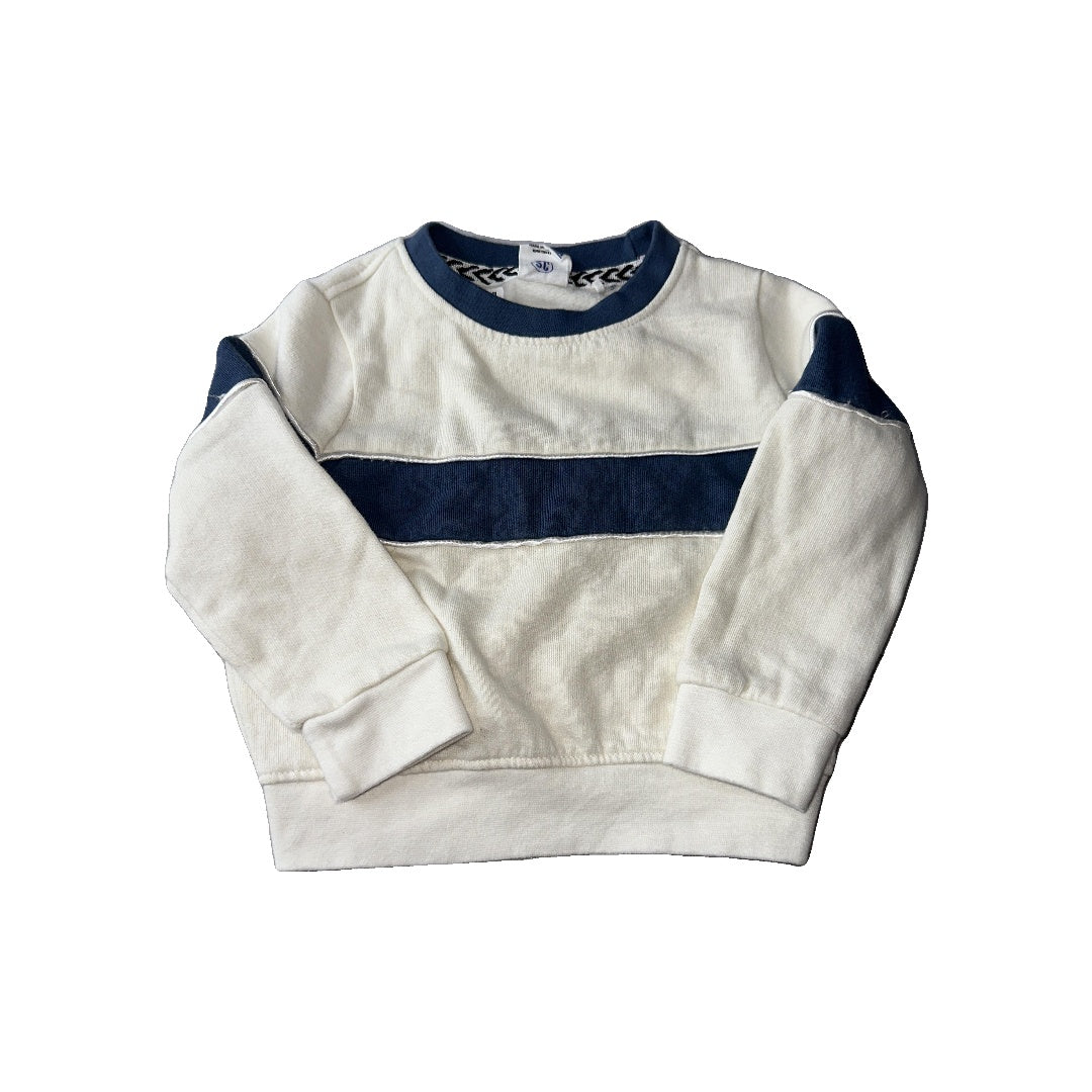 Sovereign Code Boys cream | Navy Blue Sweater Size: 12 months cream | Navy Blue