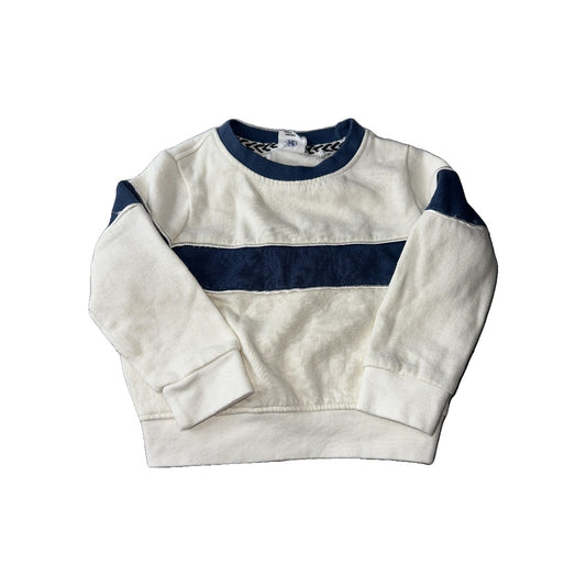 Sovereign Code Boys cream | Navy Blue Sweater Size: 12 months cream | Navy Blue