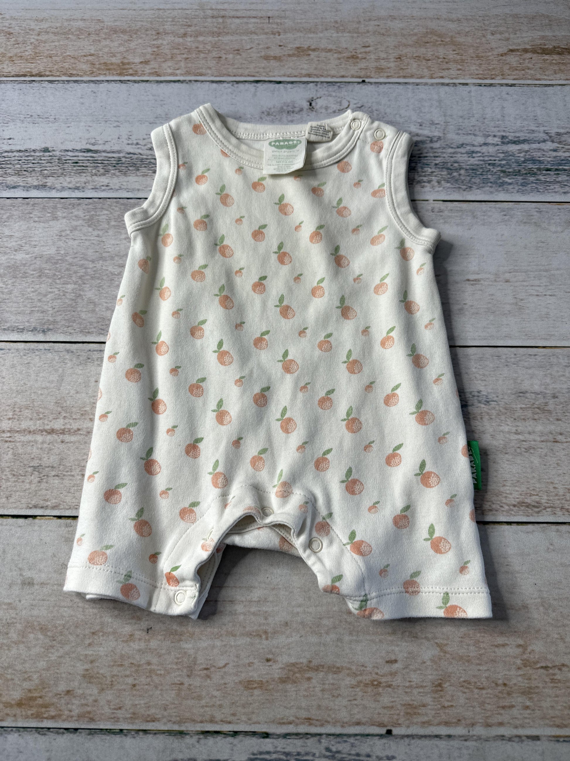 Parade Unisex cream | orange Romper Size: 6-12 months cream | orange