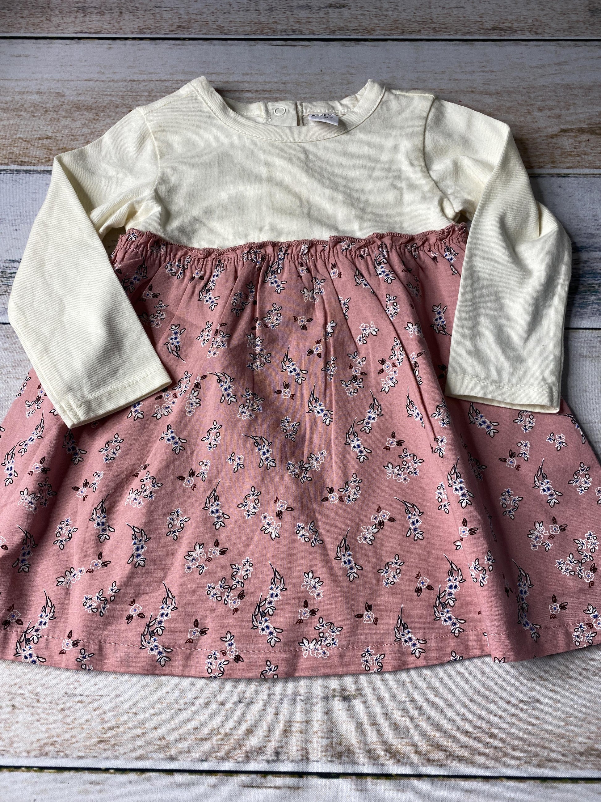 Nordstrom Girls cream | pink | Flowers Dress Size: 9 months cream | pink | Flowers