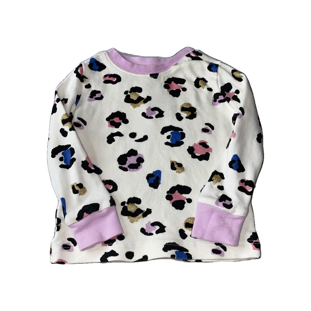 Tucker + Tate Girls cream | pink | purple | Leopard print Pajamas Size: 6-12 months cream | pink | purple | Leopard print