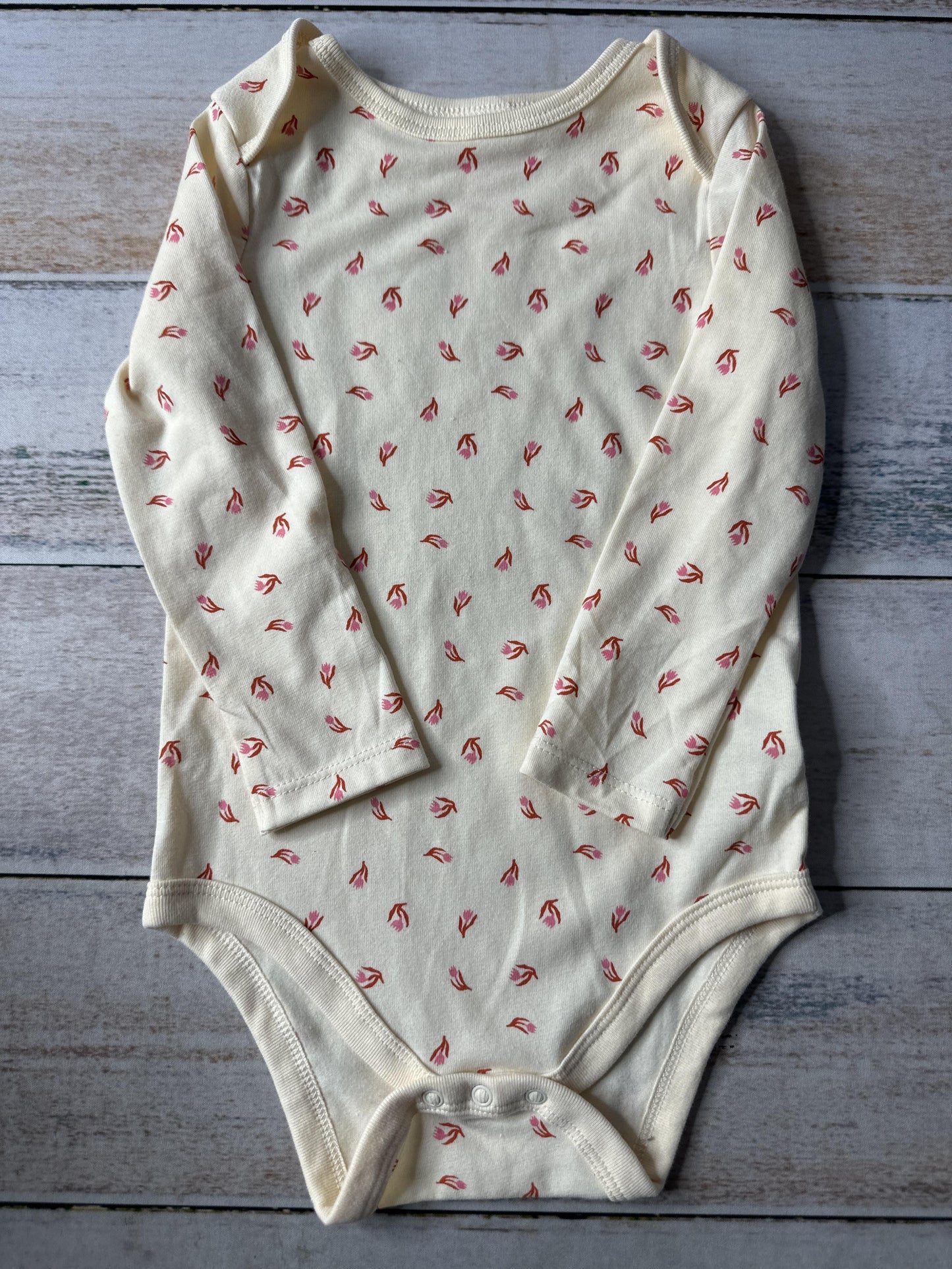 Cat & Jack Girls cream | pink Onesie Size: 12-18 months cream | pink