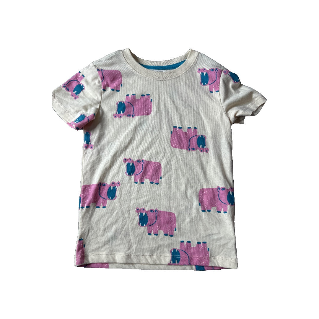 Unisex cream | pink T-Shirt Size: 4T cream | pink