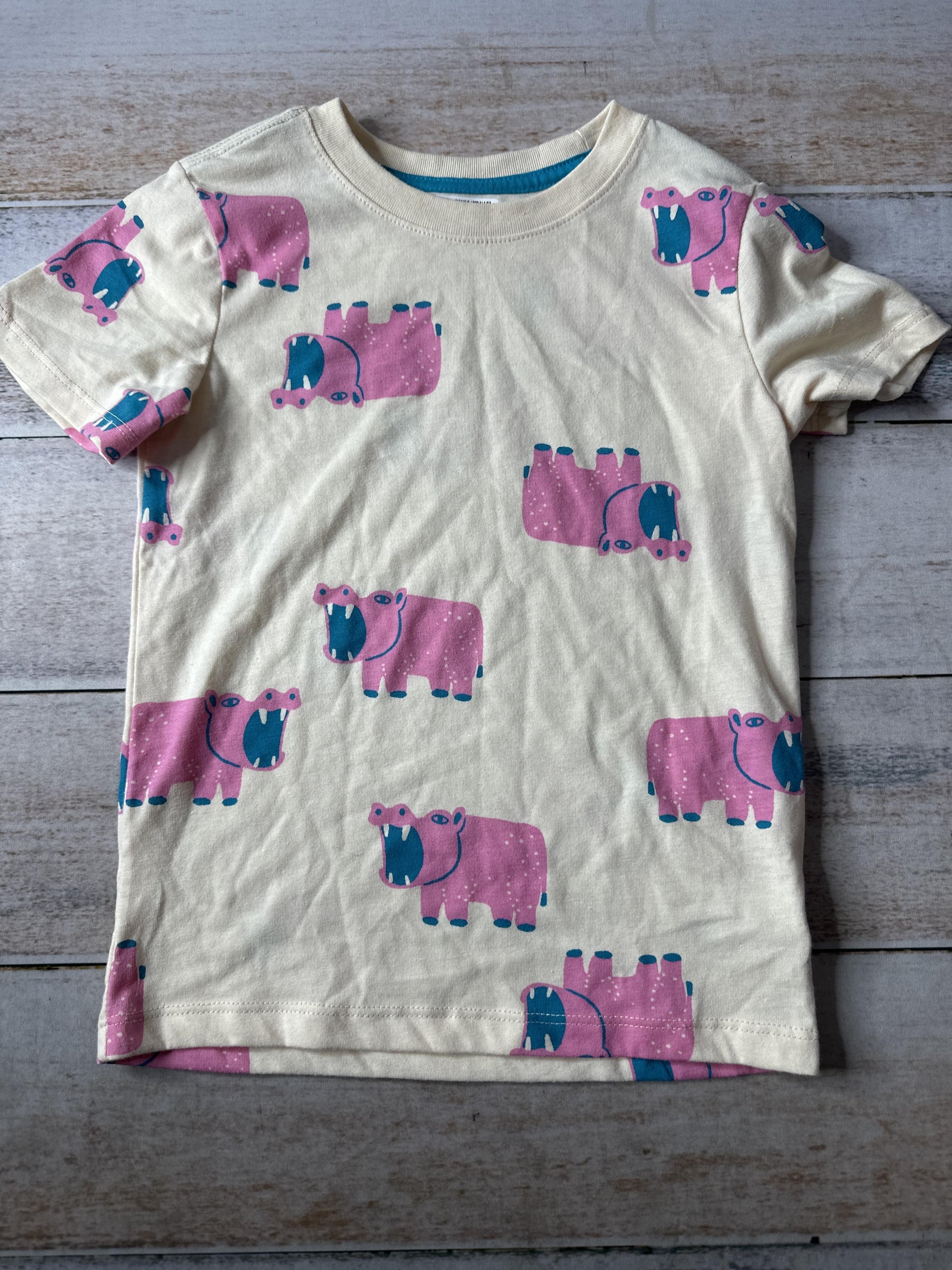 Unisex cream | pink T-Shirt Size: 4T cream | pink