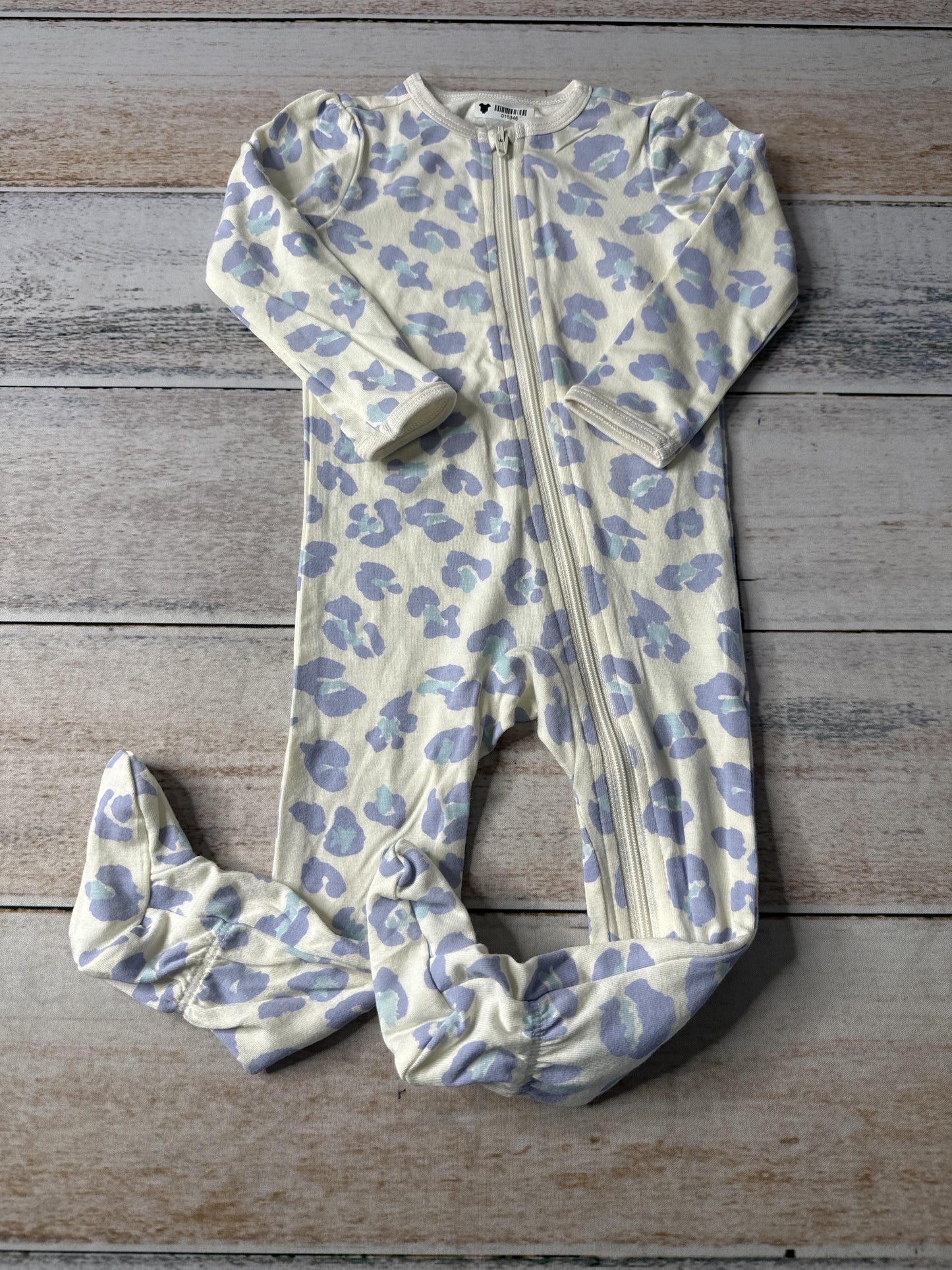 Rockets of Awesome Girls cream | purple | Animal Print Pajamas Size: 18-24 months cream | purple | Animal Print