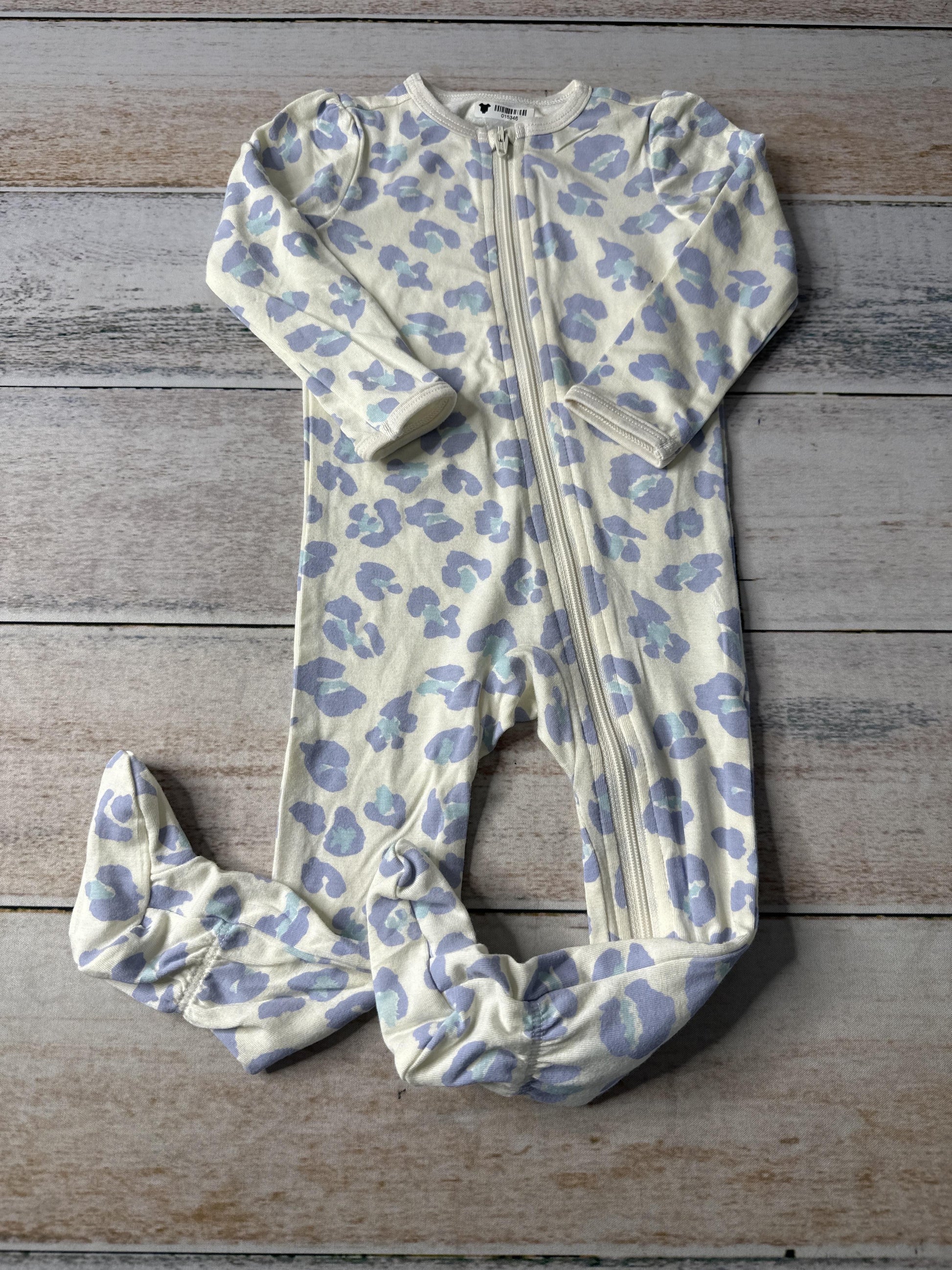Rockets of Awesome Girls cream | purple | Animal Print Pajamas Size: 18-24 months cream | purple | Animal Print