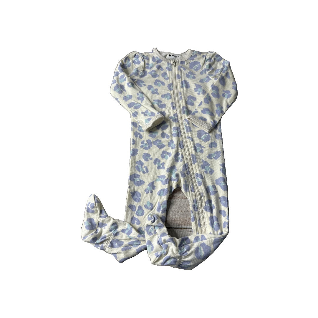 Rockets of Awesome Girls cream | purple | Animal Print Pajamas Size: 18-24 months cream | purple | Animal Print