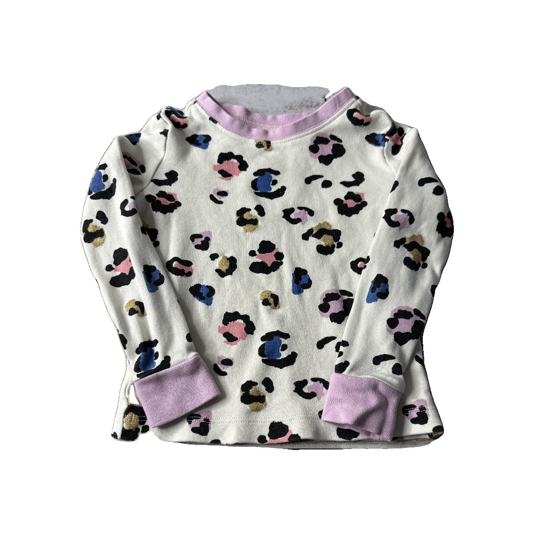 Tucker + Tate Girls cream | purple | Leopard print Pajamas Size: 18-24 months cream | purple | Leopard print